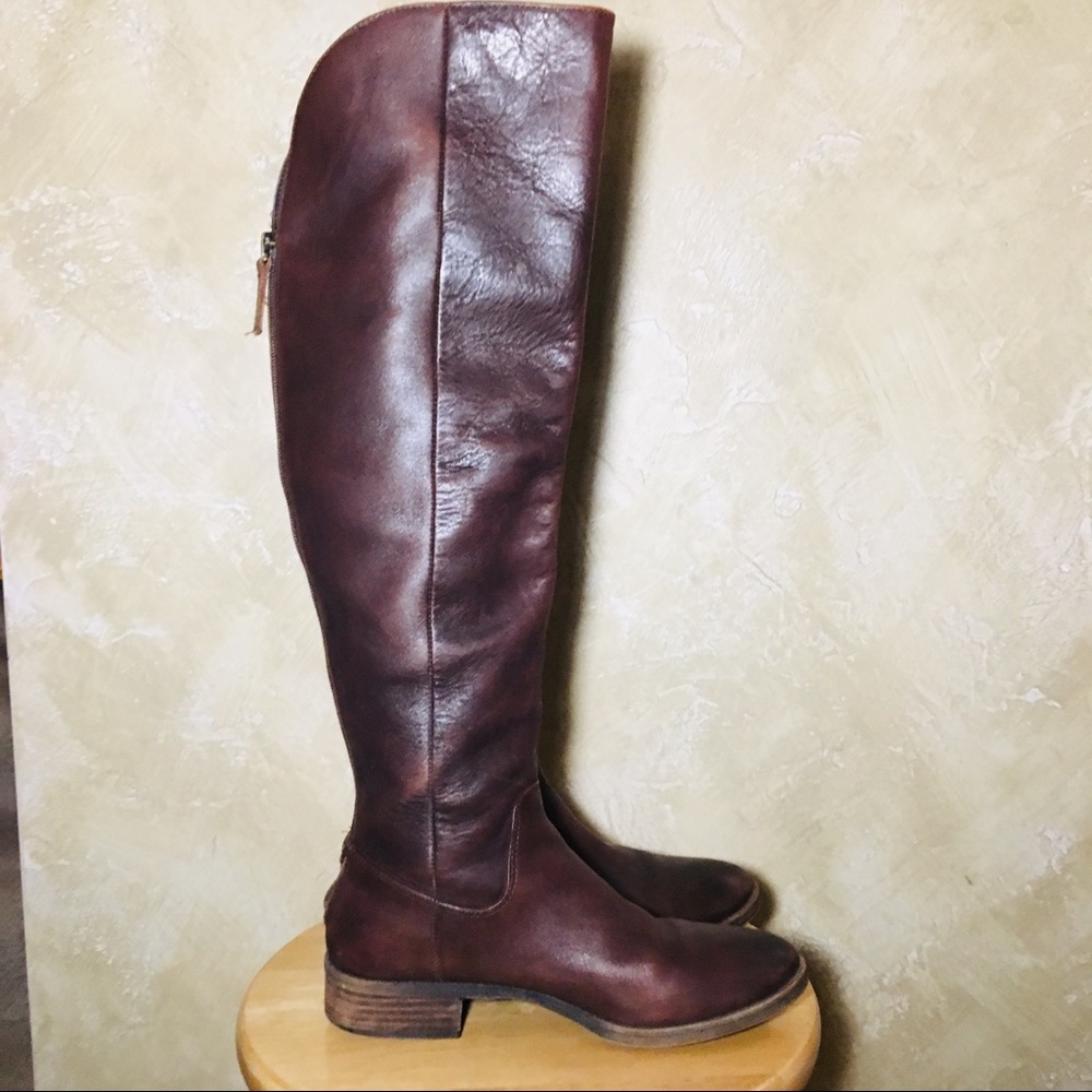 Sole Society Over the Knee Leather Riding …